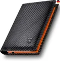Produktbild: TEEHON Herren Geldbörse aus Karbonfaser-Leder mit RFID-Blocker, 13 