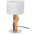 Produktbild: Tischleuchte Norin, Weiß, Textil, Eukalyptusholz, 32.6 cm, CE, Schnurschalter, Lampen & Leuchten, Innenbeleuchtung, Tischlampen