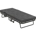 Produktbild: HOMCOM Klappbett mit Rollen 10 cm Matratze Abdeckung Dunkelgrau 190 x 80 x 42 cm