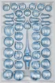 Produktbild: 39 TLG. Glas-Weihnachtskugeln Set in Ice Blau Silber Komet- Christbaumkugeln - Weihnachtsschmuck-Christbaumschmuck