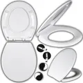 Produktbild: WC Sitz Toilettendeckel Absenkautomatik Toilettensitz Klobrille Klodeckel Retoo