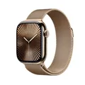 Produktbild: Apple Watch Series 10 4G 42mm Titan Gold Milanaise Gold