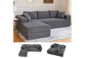 Produktbild: COMHOMA Sofa Big-Sofa, L-förmige Sofa, Couch Ecksofa, Chaiselongue Schlafsofa, mit tiefer Sitzfläche und breiten Armlehnen, Cordstoff