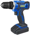 Produktbild: Kinzo Akkuschrauber - Akku Bohrmaschine für Holz Metall Kunststoff - Akkubohrer mit LED Licht - Schrauber 14.4V und 1300mAh Li-Ion - Blau