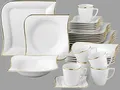 Produktbild: Kombiservice Goldline 30tlg. für 6 Personen Porzellan mit Goldrand Tafelservice & Kaffeeservice
