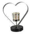 Produktbild: formano Teelichthalter HEARTS, Farbe: Schwarz, Motiv: Herz