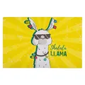Produktbild: Tischset Platzset lustige Lama Platzdeckchen Malunterlage Platzmatte 4 Motive Eßunterlage (Gelb)