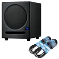 Produktbild: PreSonus Eris Sub 8BT Aktiver Studio-Subwoofer mit Bluetooth 8 Zoll + 2X keepdrum Klinkenkabel