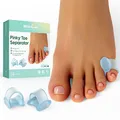Produktbild: Welnove Zehentrenner, Zehenspreizer, Ballenzehkorrektur für Frauen, Reibung verhindern & Druck lindern, 12PCS, blau