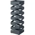 Produktbild: SONGMICS LUC016G01 Metall-Schirmständer, Quadratischer Schirmständer, 4 Haken und Abnehmbare Wasserauffangschale, 15,5 x 15,5 x 49 cm, Anthrazit