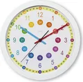 Produktbild: Hama Kinder-Wanduhr Sal, ohne Ticken, für Kinderzimmer, analog, Ø 30 cm, Bunt (00222203)