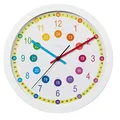 Produktbild: hama Wanduhr Sal mehrfarbig weiß Kunststoff, Ø 30,0 cm