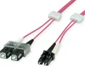 Produktbild: EasyLan LWL-LED-Patchkabel duplex 50/125µm OM4, LC/SC, violett, 10 m