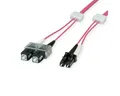 Produktbild: Easylan LWL-LED-Patchkabel duplex 50/125µm OM4, LC/SC Glasfaserkabel, (1000.0 cm)