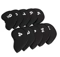 Produktbild: LL-Golf ® Golf 10 Schlägerhauben Set für SW - Eisen 9 / Schlägerabdeckung/Golfschläger Headcover/Haube/Eisenhauben