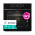 Produktbild: Gorenje 738566 OptiBake BPS 6737 E14BG Einbau-Backofen / 77L / Pyrolyse/Heißluft/ExtraSteam/GentleClose & Open/AirFry/Pizzamode 300°C/PerfectGrill/Gratin/Kindersicherung/schwarz
