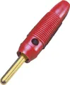 Produktbild: BKL Electronic 072149/G Bananenstecker Stecker, gerade Stift-Ø: 4mm Rot 1St.