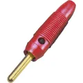 Produktbild: BKL Electronic 072149/G Bananenstecker Stecker, gerade Stift-Ø: 4 mm Rot 1 St.