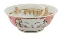 Produktbild: WestCraft Snackschale Tokio Japan Design Katzen Schalen Kawaii Cat Tayo Schüssel Blue & Pink, Porzellan, (1-tlg), Ramen Reis Nudel Suppen Dessert Bowl, Rot Kawaii Cat 20x8cm