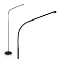 Produktbild: BRILONER - LED Stehlampe mit Touch, dimmbar, Speicherfunktion, Leselampe, Wohnzimmerlampe, Schlafzimmer Deko, Deckenfluter, Standleuchte, Stehleuchte, 21 x 170 cm, Schwarz