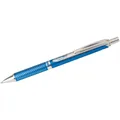 Produktbild: Pentel EnerGel BL407 Gelschreiber blau/silber 0,35 mm, Schreibfarbe: schwarz (Blau, Hellblau, Schwarz, Silber, 1x) (BL407S-A)