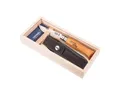 Produktbild: OPINEL Geschenk Set Messer No. 8 + Etui - Klappmesser Taschenmesser Carbon Stahl