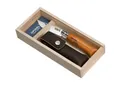 Produktbild: Opinel Taschenmesser No 08 Carbon Etui Holz Box Geschenkbox Messer Carbonstahl
