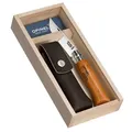 Produktbild: Opinel No. 08 Taschenmesser – Carbonstahl, Buchenholzgriff, Etui & Geschenkbox