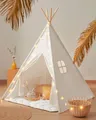 Produktbild: Tiny Land Tipi Zelt für Kinder, Drinnen Spielzelt aus Baumwolle (122 x 167.6 cm)