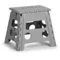 Produktbild: Zeller Tritthocker 13034, klappbar, aus Kunststoff, 1 Stufe, grau