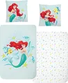 Produktbild: Arielle die Meerjungfrau Kinder-Bettwäsche 80x80 + 135x200 cm · Disney Mermaid Prinzessin Mädchen-Bettwäsche · 100% Baumwolle in Biber/Flanell