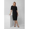 Produktbild: s.Oliver Minikleid Kleid Strukturiertes Slim-Fit-Kleid mit Knotendetail schwarz XXL (44)
