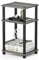 Produktbild: Furinno Beistelltisch 3 Ebenen Holz Eiche Grau Schwarz