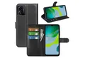 Produktbild: betterfon Handyhülle Handytasche für Motorola Moto E13 Klapphülle Schwarz, 3 Kartenfächer, Magnetverschluss & Standfunktion im Lederlook