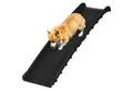 Produktbild: PawHut Hunderampe Hundetreppe mit rutschfester Gummipuffer (Haustierrampe, 1-St., Tierrampe), Schwarz 155 x 39 x 14 cm