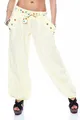 Produktbild: Malito - Damen Haremshose - Leichte Stoffhose aus Baumwolle - Bequeme Hippie Sommerhose für warme Tage - Aladinhose/Pumphose 3417 (Hellgelb)