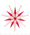 Produktbild: Fensterschmuck Weihnachtsstern dop. natur/rot elektr. Beleuchtung H=ca 50cmx50cm