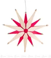 Produktbild: Fensterschmuck Weihnachtsstern doppelt rot/natur