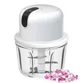Produktbild: Elektrisch Zwiebelschneider Zwiebel Zerkleinerer：350ML Elektrisch Zerkleinerer USB Wiederaufladbare, Elektrisch Knoblauchhacker Onion Chopper für Zwiebel, Fleisch, Knoblauch, Nüsse