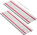 Produktbild: VEVOR Führungsschiene Handkreissägen, inkl. 2 Stk. 700 mm Aluminium-Kreissägeschienen & 1 Verbindungsstück, kompatibel mit verschiedenen Marken von Tauchsägen, für Holzbearbeitungsprojekte