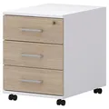 Produktbild: röhr direct.office Rollcontainer sonoma-eiche 3 Auszüge 42,5 x 50,0 x 55,0 cm