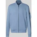 Produktbild: Tommy Hilfiger Relaxed Fit Sweatjacke aus Baumwoll-Mix in Hellblau, Größe M