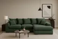 Produktbild: Kaiser Möbel Ecksofa Sofa L-form, Couch L-form Gabon stoff Zoom Ottomane