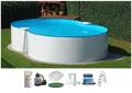 Produktbild: Clear Pool Achtformpool (Set, 8-tlg), 540x350x120 cm inkl. Solarset