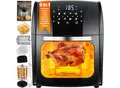 Produktbild: KESSER® XXL Airfryer 9in1 Heißluftfritteuse Fritteuse Drehgrill Rezeptheft Grillspieß 1800 Watt fettfrei grillen 8 Programme inkl. Zubehör