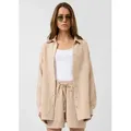 Produktbild: QS Langarmbluse Bluse Hemdbluse aus Musselin beige XS (34)