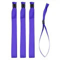 Produktbild: IBOO 20 violette Stoffarmbänder für Veranstaltungen – Kunststoffverschluss zur Vermeidung von Übertragung oder Wiederverwendung – Angenehme Satinarmbänder von hoher Qualität
