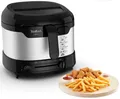 Produktbild: Tefal Uno (FF215D), Edelstahl/schwarz | kompakte Fritteuse, 1 kg