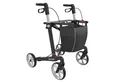 Produktbild: Rehasense Rollator ATHLON SL Carbon Ultralight Rollator 55 cm, Soft Wheels, schwarz, Carbonrahmen, Soft-Räder, Reflektoren und Kantenabweiser