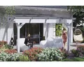 Produktbild: Terrassenüberdachung SKAN HOLZ Sanremo 434x250 cm weiß